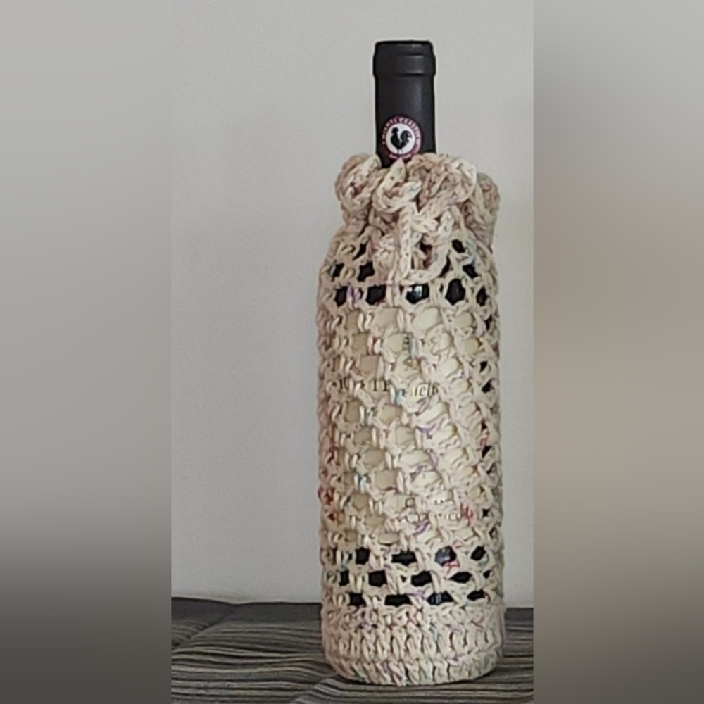 Handcrafted Cream Bottle Cozies